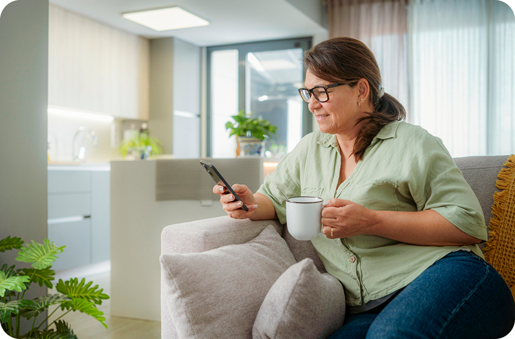 women watching mobile