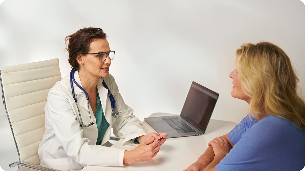 doctor and patient discussion